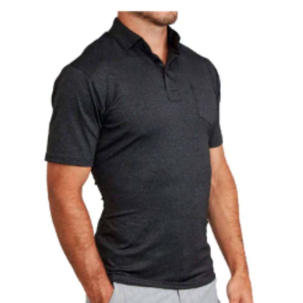 Mens L State & Liberty Gray Polo
